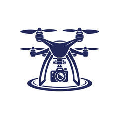 Drone silhouette vector Clip art isolated design illustration