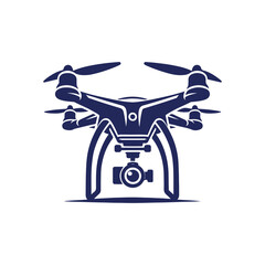 Drone silhouette vector Clip art isolated design illustration