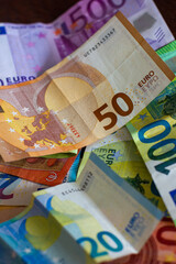 euro banknotes