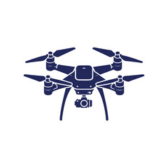 Drone silhouette vector Clip art isolated design illustration