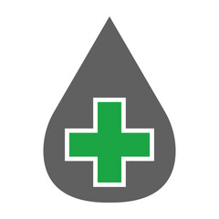Blood Donation Glyph Two Color Icon