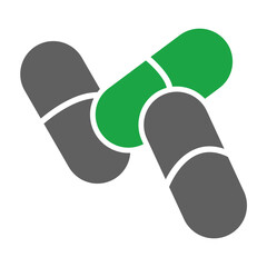 Capsules Glyph Two Color Icon