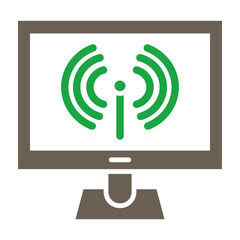 Sensors Glyph Two Color Icon