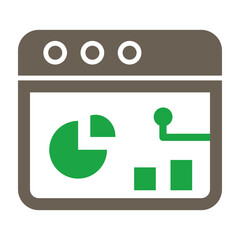 Intelligent Data Glyph Two Color Icon