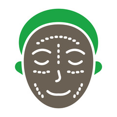 Plastic Surgery Glyph Two Color Icon