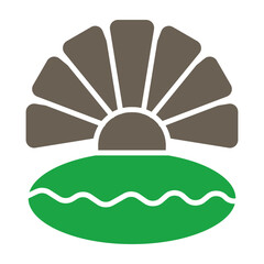 Oyster Glyph Two Color Icon