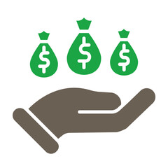 Encouragement Glyph Two Color Icon