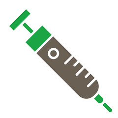 Injection Glyph Two Color Icon