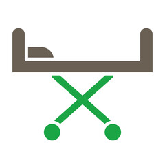 Fototapeta premium Stretcher Glyph Two Color Icon