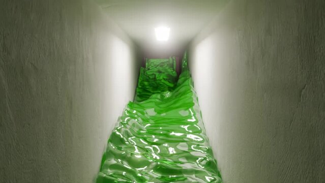 3D loop satisfying door pathway animation