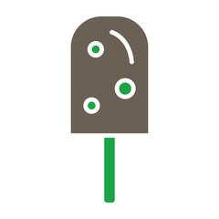 Ice cream Glyph Two Color Icon