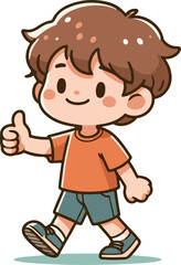 Cute Boys Cartoons sketch silhouette eps