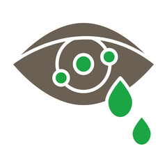 Crying Glyph Two Color Icon