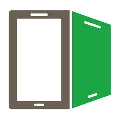 Flexible Screen Glyph Two Color Icon