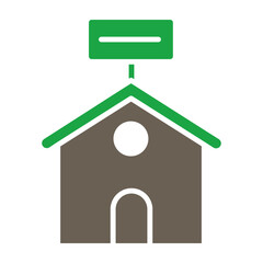 House Rental Glyph Two Color Icon