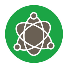 Science Fiction Glyph Two Color Icon © Haris