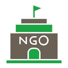 NGO Glyph Two Color Icon