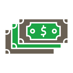 Money Glyph Two Color Icon