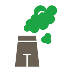 Smoke Glyph Two Color Icon