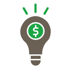 Idea Glyph Two Color Icon