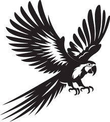 Parrot silhouette vector eps