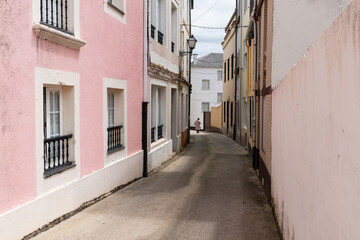 Ortigueira Street. Province of La Coruña, Galicia