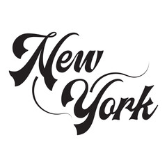 New york city lettering handwriting sign vector illustration. Vector art template. t shirt graphics, tee print design. EPS 10/AI