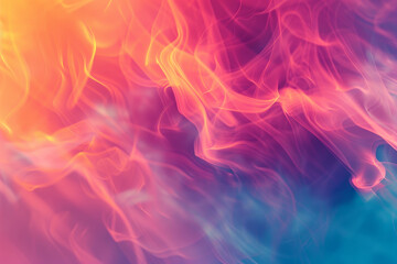 Obraz premium A colorful flame pattern with a blue and pink background
