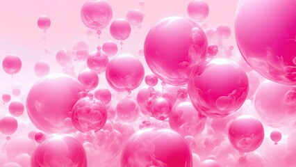 Colorful bubbles against a white background with floating hues