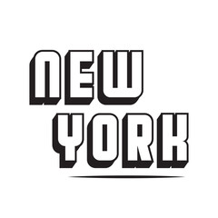New york city lettering handwriting sign vector illustration. Vector art template. t shirt graphics, tee print design. EPS 10/AI