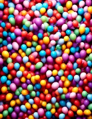 Obraz premium band decoration balloon happy confetti celebration birthday border party made balloons birth colorful