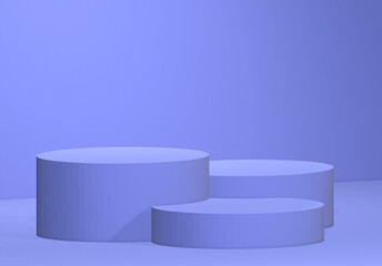 3D podium platform rendering classic geometry illustrator abstract background 