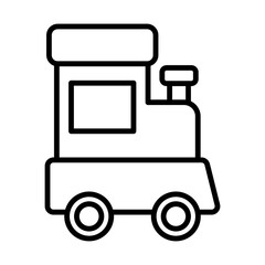 Train Cab line icon