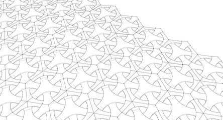 decorative grid abstract ornament 3d illustration