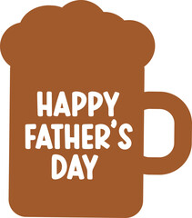 Happy Fathers Day Beer Glass Design
