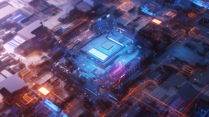 Fototapeta premium パソコンのCPU