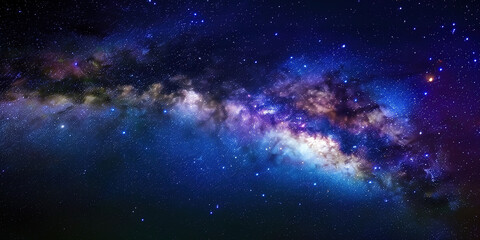 Stunning Milky Way Galaxy with Vibrant Colors and Stars