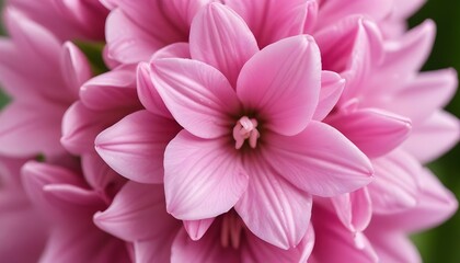 Obraz premium Pink hyacinth macro shot