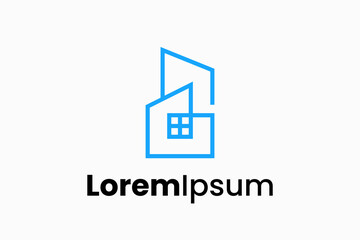Real Estate Building Vector Logo Premium 