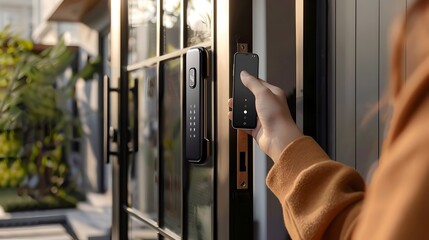 Cutting-Edge Smart Door Lock with Biometric Access for Premium Home Security and Convenience