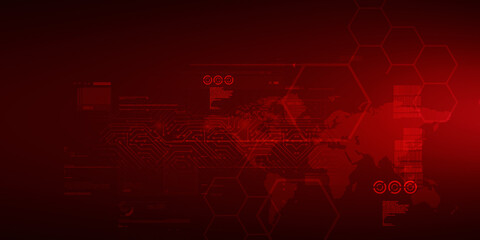 2d illustration world map abstract background