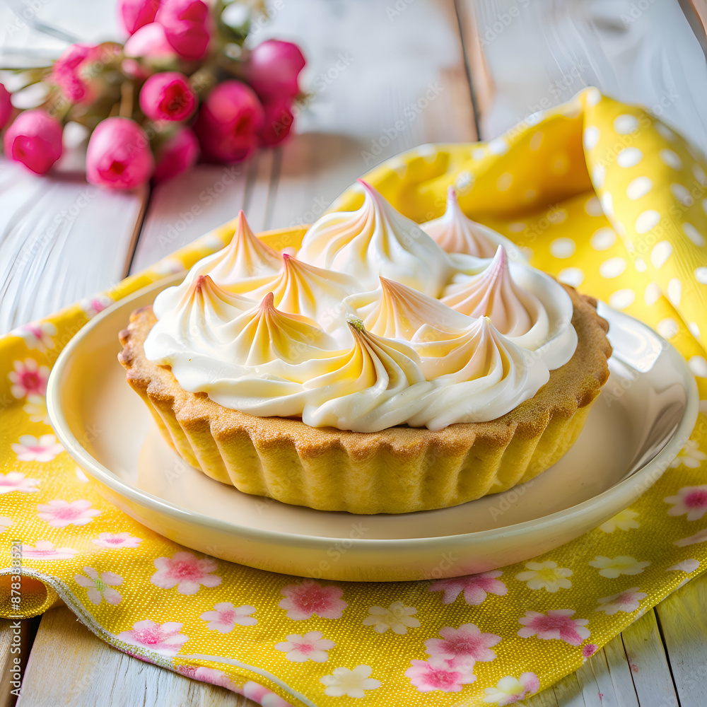 Wall mural lemon meringue pie