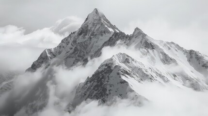 silent majesty of mountain peaks, exploring themes of solitude and introspection.
