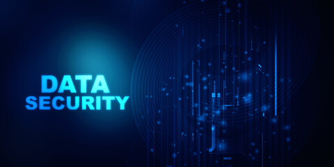 2d illustration data security concept

