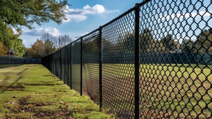 Custom-designed chain link fences include specialized gates, access controls,