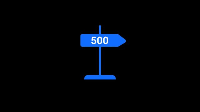 Error 500 Signboard Animation