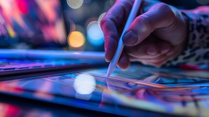 Advanced Digital Art Tablet with High Precision Stylus for Creative Technology and Innovation