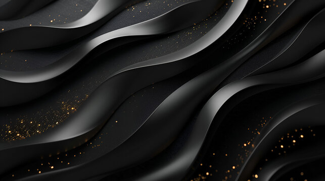 dise&ntilde;o de cuadro o marco decorativo creativo ondas en movimiento de tela de seda fondo elegante y creativo con dorado 