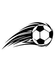 Obraz premium Flaming Soccer Ball | Soccer Ball with Flames | Soccer Ball | Ball Sport | Flying Soccer Ball | Kick Ball | Firing Ball | Original Illustration | Vector and Clipart | Cutfifle and Stencil