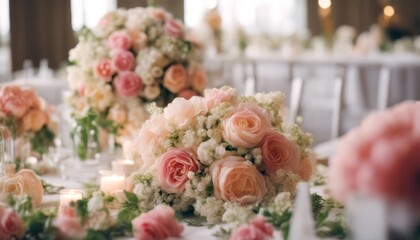 table white dding flowers floral party flower with luxury decoration bouquet